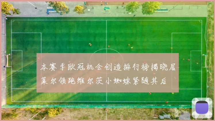 本赛季欧冠机会创造排行榜揭晓居莱尔领跑维尔茨小蜘蛛紧随其后